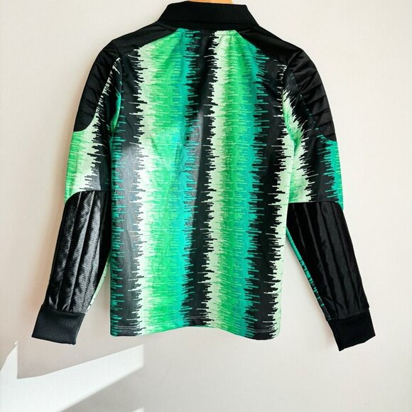 Adidas Bright Green Colorful Long Sleeve Soccer Shirt XS - Picture 7 of 9